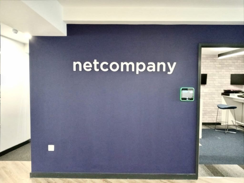 Cut Vinyl logo for netcompany