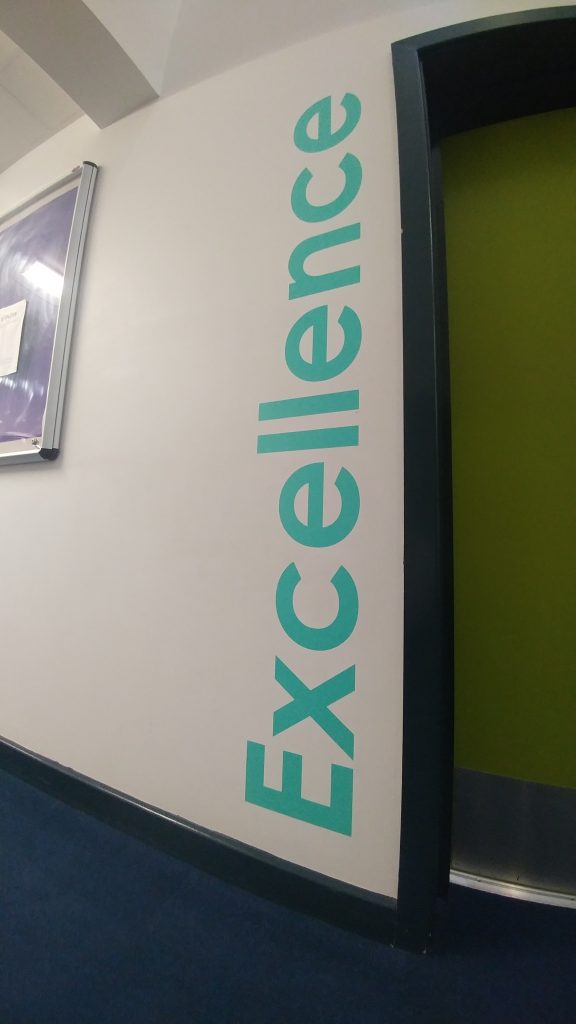 Wall graphics used in education in leeds