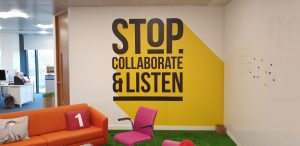 contour cut wall graphics used in leeds