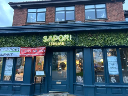 Sapori Illuminated Sign Leeds